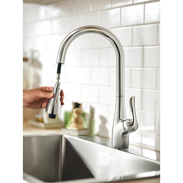 Moen Arbor Pulldown Laundry Faucet Reviews Wayfair   Moen Arbor Pulldown Laundry Faucet 